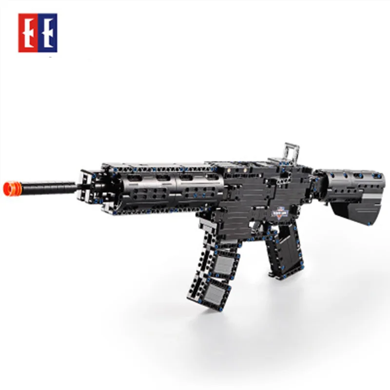 Моделирование M4A1 карабин пубг CS GO военная машина техника строительные блоки кирпичи совместимы с лего игрушка подарок для ребенка