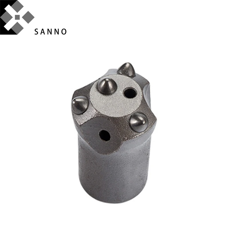 3pcs  4 Teeth taper button bits, mining drill bits for rock drilling and mining 30mm -42mm hard spherical cemented (6)