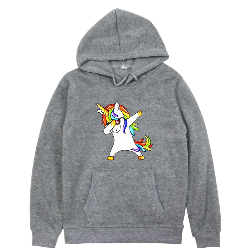 New Arrival Baby Boys Girls Sweatshirts Winter Autumn Child Unicorn Plus Velvet Hoodies Long Sleeves infant Kids Clothes