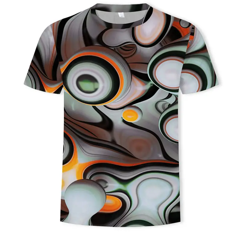 

2019 new style hot sale Fashion Fashion Mens Splash-ink 3D Printing Tees Shirt Short Sleeve T-Shirt Blouse Top high quality