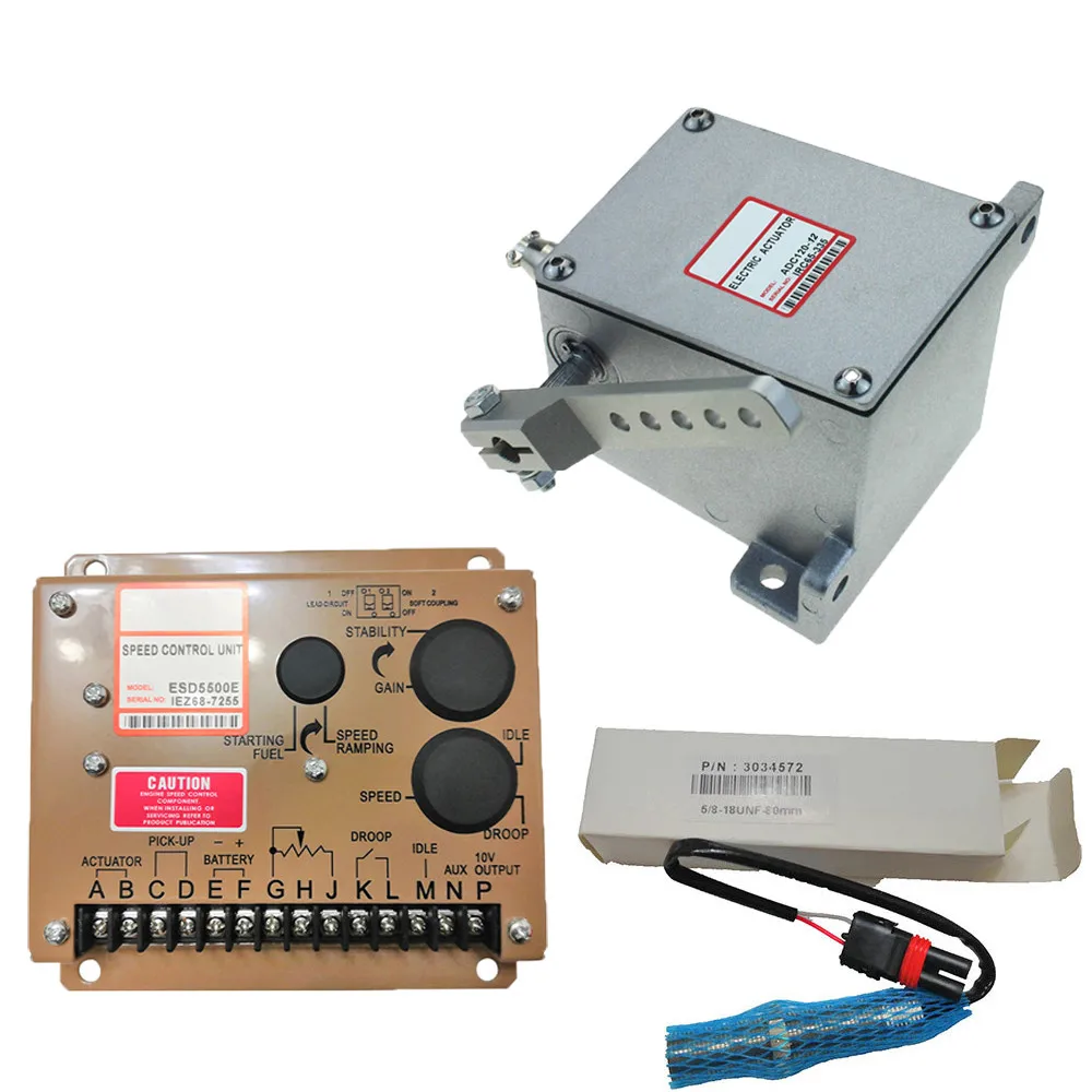 actuator ADC120-24V ADC120-12V Diesel generator Governor Kit 1PCS ADC120 ( 12V OR 24V ) + 1PCS ESD5500E + 1PCS 3034572