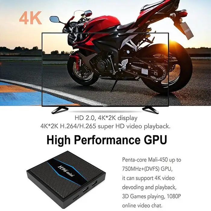 H96 Мини Сетевой Комплект Топ коробка Четырехъядерный Мини HD двойной Wi-Fi Bluetooth инфракрасный пульт дистанционного управления 4,0 Android 7,1 комплект