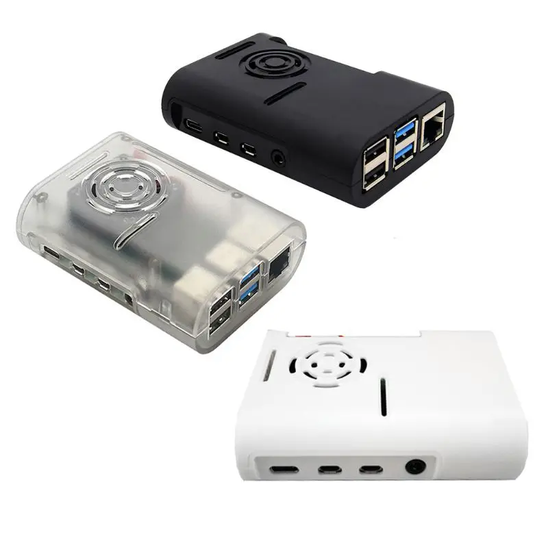 

Easy Installation ABS Plastic Case Protective Cover Shell Enclosure for Raspberry Pi 4 Model B Kit Accessories