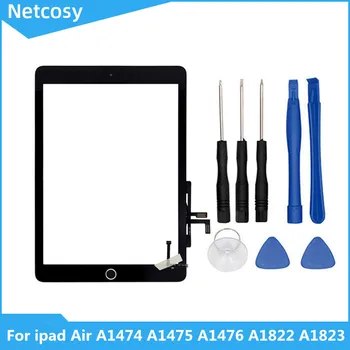

For ipad Air Touch Screen Digitizer A1474 A1475 A1476 A1822 A1823 Home Button Assembly For ipad Air 2017 Touch panel & Tools