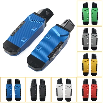 

2Pcs Motorbike Rear Footrests Foot Pegs Pedal Pads For Suzuki GSXR600/750/1000 GSXR1300 Hayabusa GSR600 GSR750 CNC Aluminum