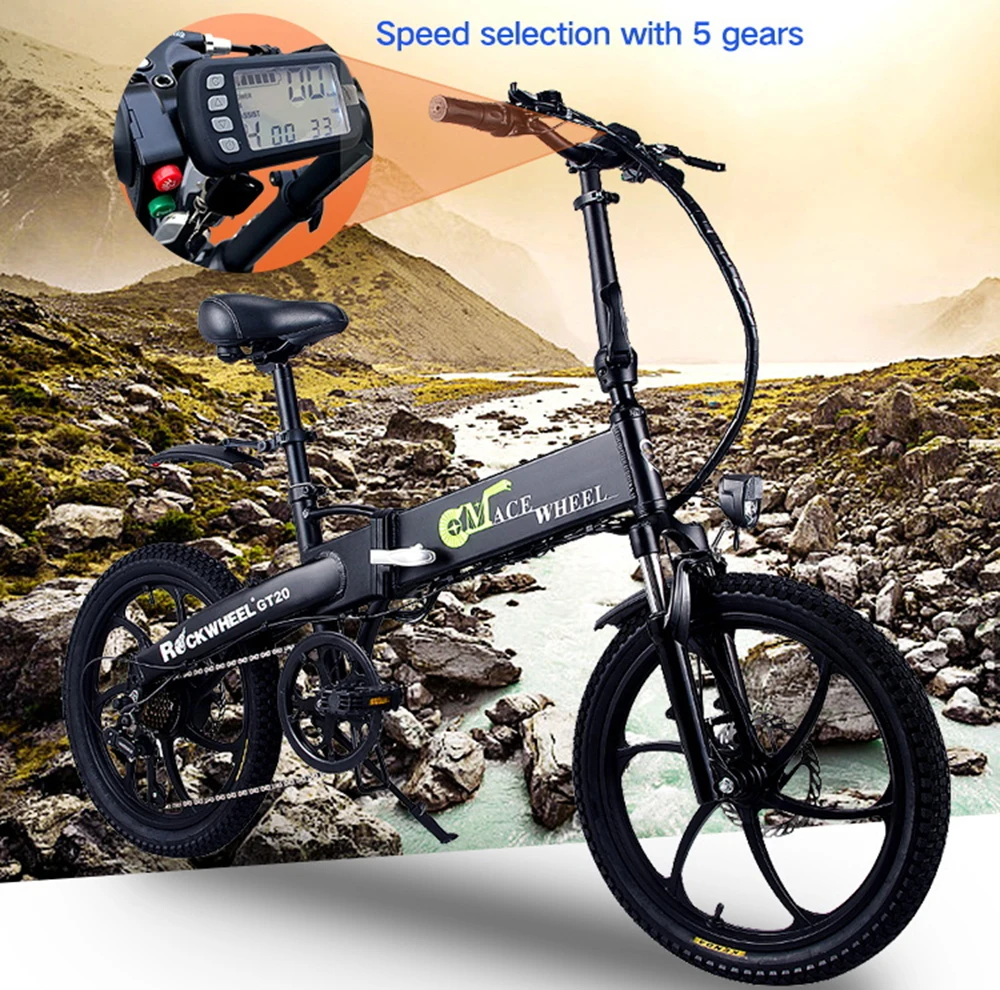 Электрический велосипед 20 дюймов ebike 48V500W горный электрический складной 4 0 fat tire