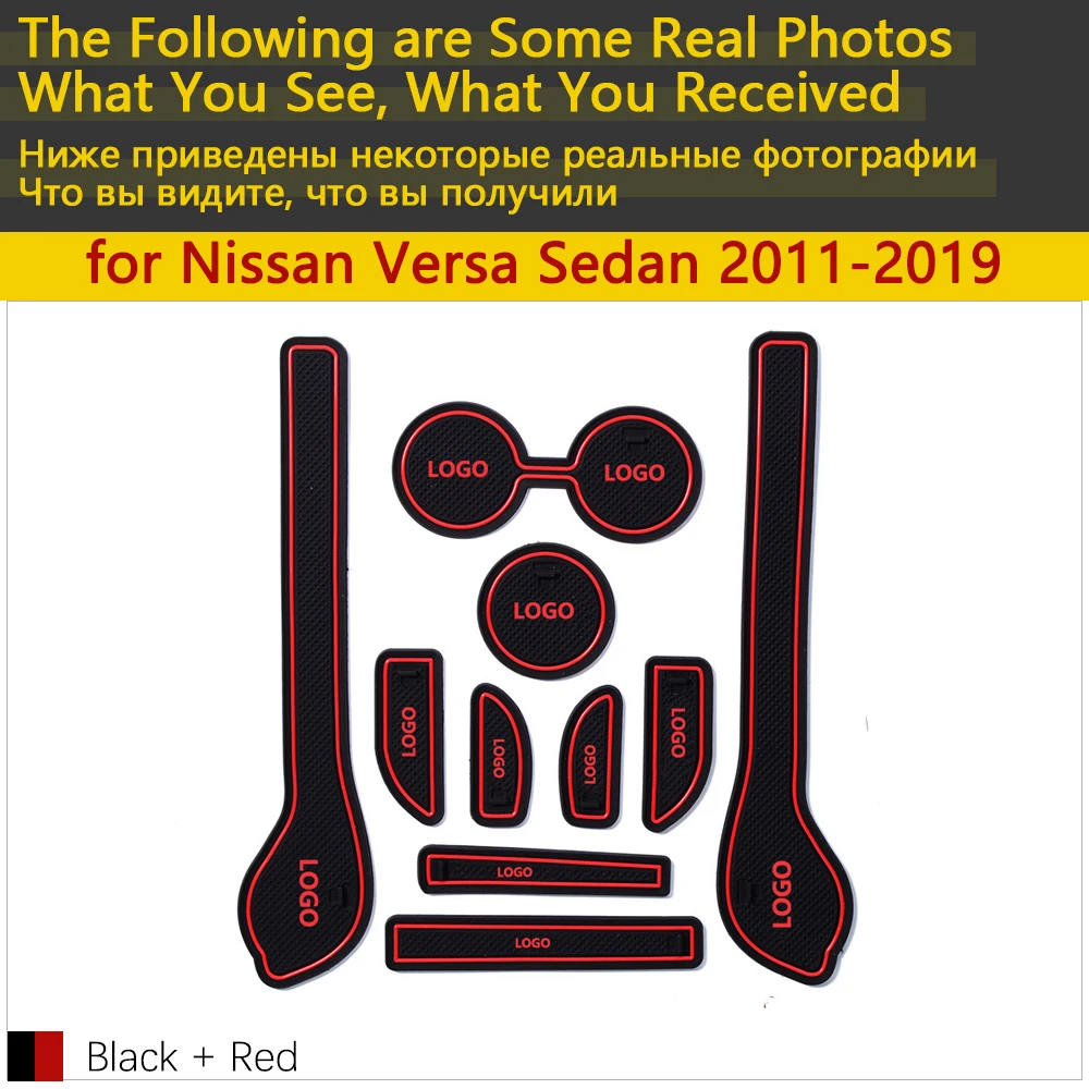 Противоскользящие резиновые чашки подушки двери паз коврик для Nissan Versa Sedan N17 Almera Sunny Latio 2011~ аксессуары коврик для телефона