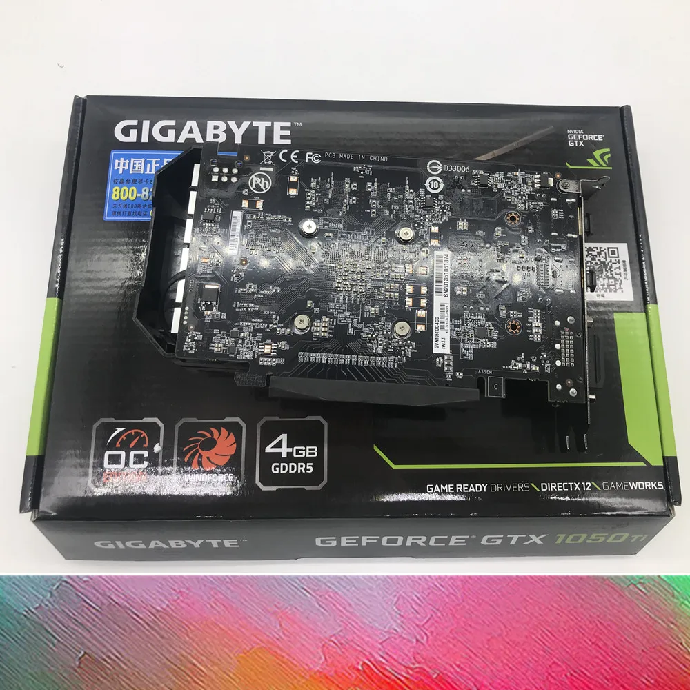 Полный новый Gigabyte GTX1050 OC 2G Настольный ПК игра разгон Инди начала