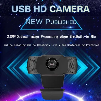

HD 720P 1080P Webcam Spring Cable Driver Free Web Camera Built-in Microphone USB for Office Caring Computer Supplies