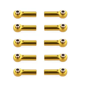 

10pcs M4 Metal Tie Push Link Rod End Joint Ball Head Holder for 1/8 & 1/10 RC Truck Buggy Crawler Car Accessory