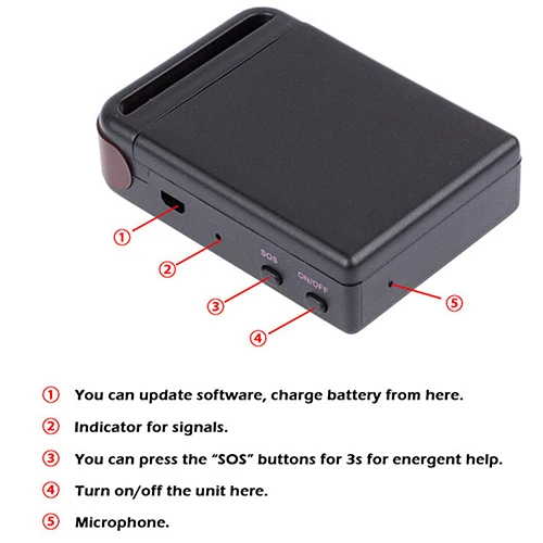 Universal Mini Car Vehicle GSM GPRS GPS Tracker or Car Vehicle Tracking Locator Device TK102B Car Vehicle Real Time Locator gps locator