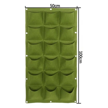 

18/36 Pockets Felt Plant Bag Pot Vertical Garden Hanging Wall Planters