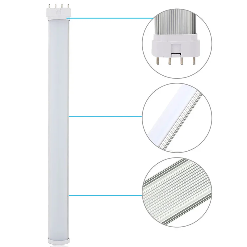 2G11 светодиодный ламповый светильник, 4pin Epistar SMD, 12 Вт, 15 Вт, 18 Вт, 25 Вт, AC85-265V, холодный белый, теплый белый, для дома, офиса, комнатной комнаты, Grrage