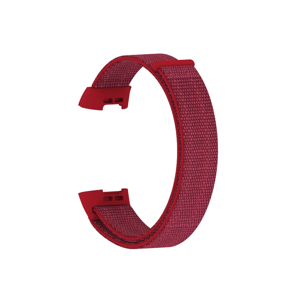 Красный Спортивный нейлоновый ремешок на запястье для Fitbit Charge 3, мягкие тканые аксессуары для часов, сменный Браслет для Fitbit Charge 3 SE - Цвет ремешка: Красный
