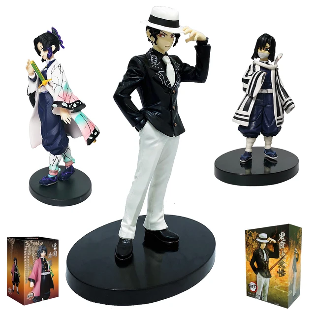 Anime Figure Demon Slayer Action Figure Toys Kimetsu No Yaiba Doll Tanjiro Nezuko Zenitsu Figurine Inosuke Warrior PVC Model Toy 4