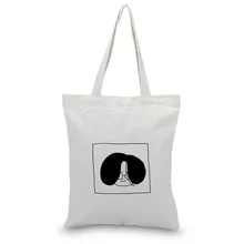 Холлщовая сумка текст DIY сумка печать индивидуальный логотип для печати ежедневного использования повседневные иллюстрации складной шопинг многоразовые