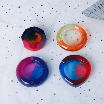 

Resin Crystal Epoxy Mold Ashtray Casting Silicone Mould DIY Crafts Ornaments Jewelry Making Tools
