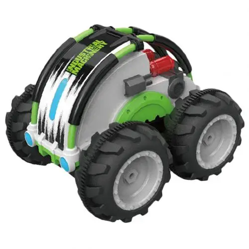 Детский двухсторонний Радиоуправляемый автомобиль 4wd 360 градусов вращение амфибия пульт дистанционного управления детский робот Радиоуправляемый автомобиль, игрушки для подарков - Цвет: Зеленый