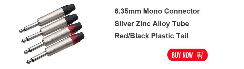 10 шт./лот, стерео разъем, 6,35 мм, 3 полюса, штекер, провод, разъем, никелированный, 1/4 дюйма, разъем усилителя, микрофонный кабель, разъем