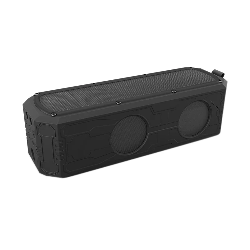 

Solar Bluetooth Speaker with 4400Mah Power Bank, Bluetooth 4.0 Speaker 12W Stereo Subwoofer Bass, Waterproof for Outdoor and Ind