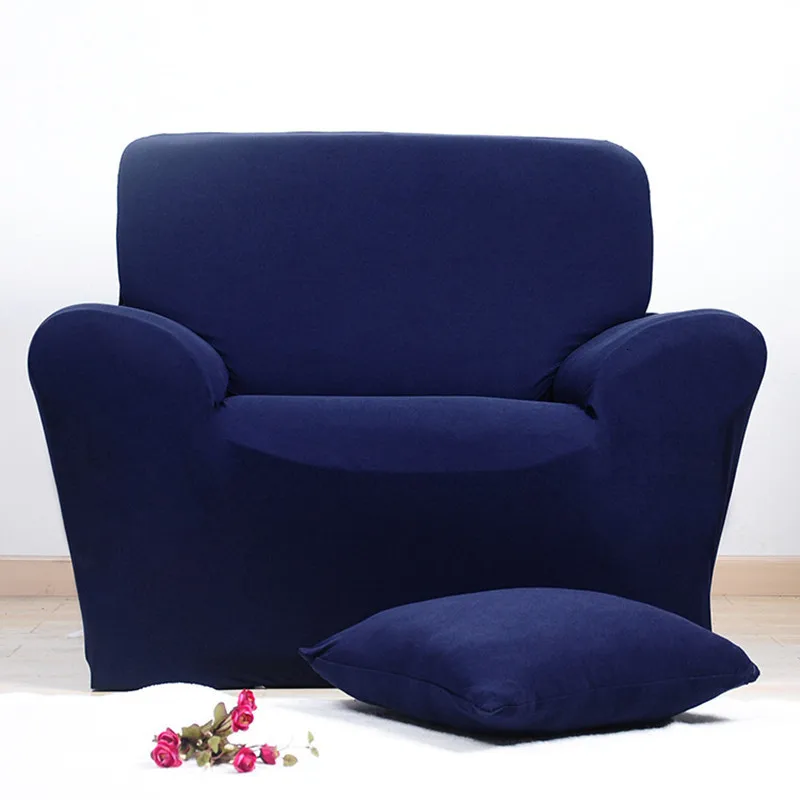 

Solid Elastic Fabric Sofa Cover Tight Wrap All-Inclusive Slip-Resistant Sofa Towel Single/Two/Three/Four-seat Sofa