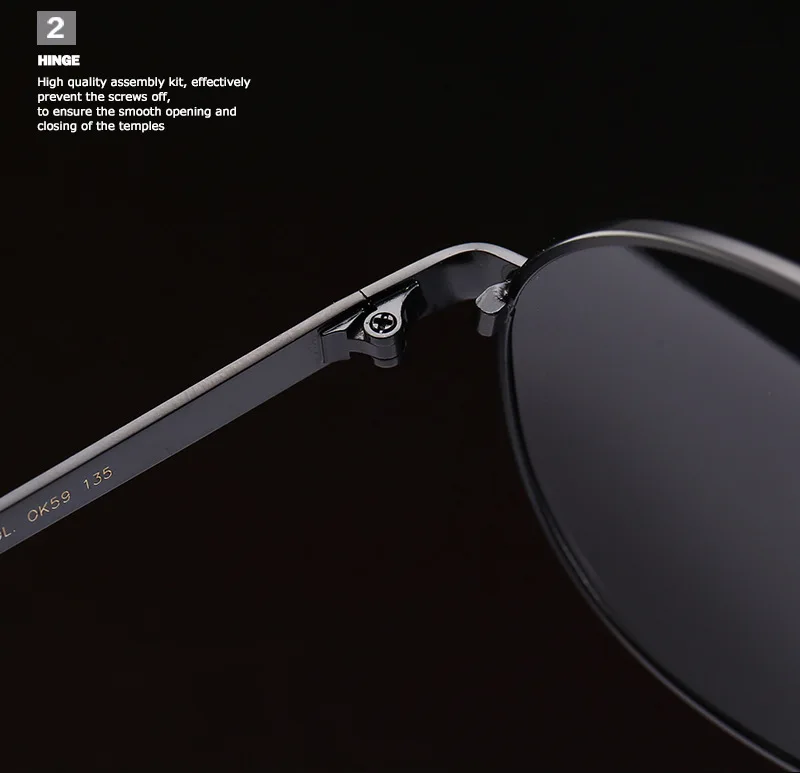 ZHIYI, Брендовые мужские поляризованные солнцезащитные очки, классические металлические очки Hd Vision, очки для вождения, анти-светильник, UV400, солнцезащитные очки