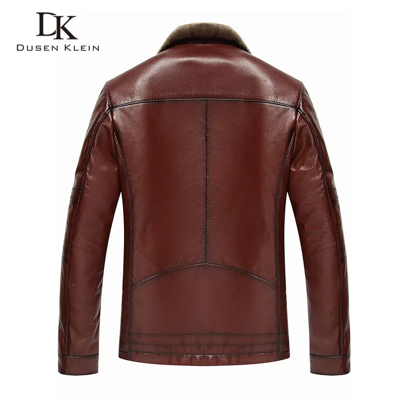 Мужская теплая куртка из натуральной воловьей кожи с шерстяной подкладкой|jacket