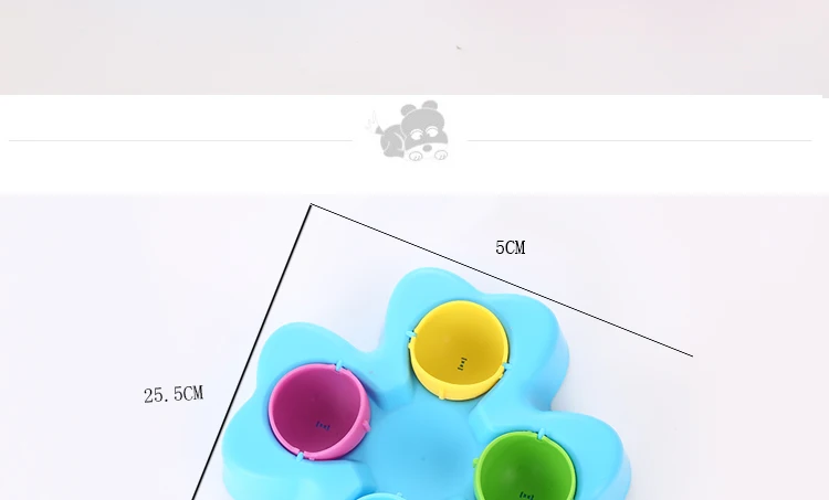 Игрушка-головоломка для кормления домашних животных, пластиковая игрушка с цветочным дизайном, развивающая игрушка для щенков, собак, дозатор для еды, интерактивная обучающая игрушка для собак, аксессуары для домашних животных