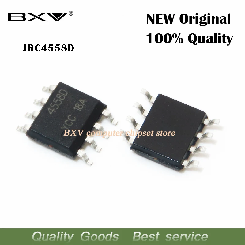 100 шт. JRC4558D SOP8 NJM4558D SOP 4558 SMD 4558D JRC44558 Бесплатная доставка | Электронные компоненты и