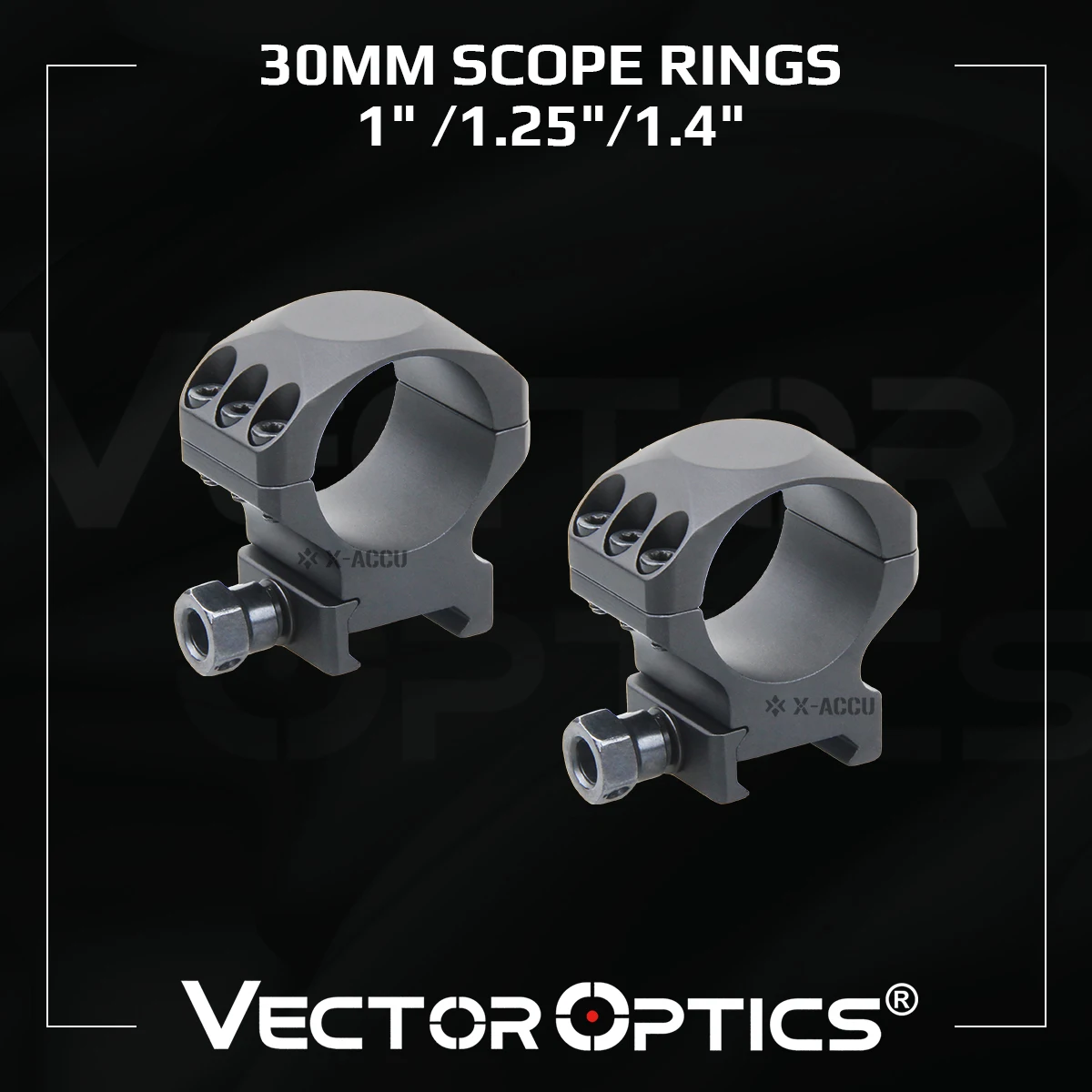 Vector Optics 30 мм X-Accu 1 "/1 25''/1 5 ''кольца прицела Пикатинни с профилем