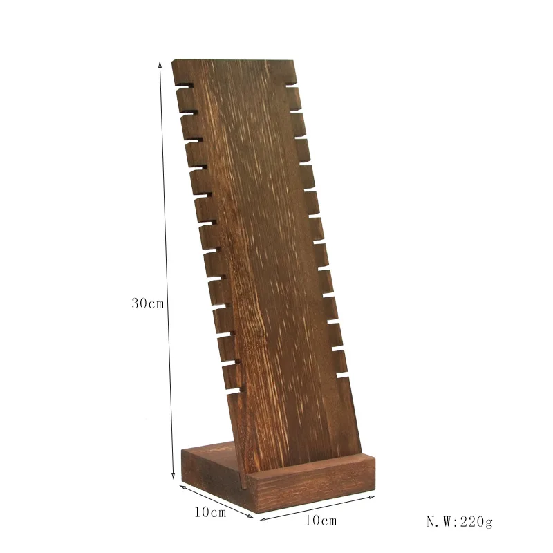 New Wood Jewelry Display Stand Necklace Holder Pendant Long Chain Hanging Organizer Board