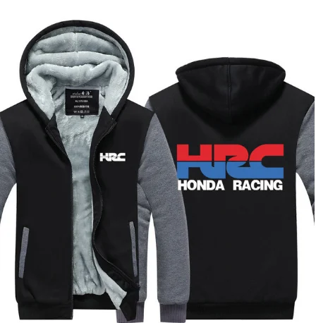 Мужская Утепленная куртка на молнии с капюшоном для HRC Sweatershirt full sleeave Стиль Пальто 07 d - Цвет: 1