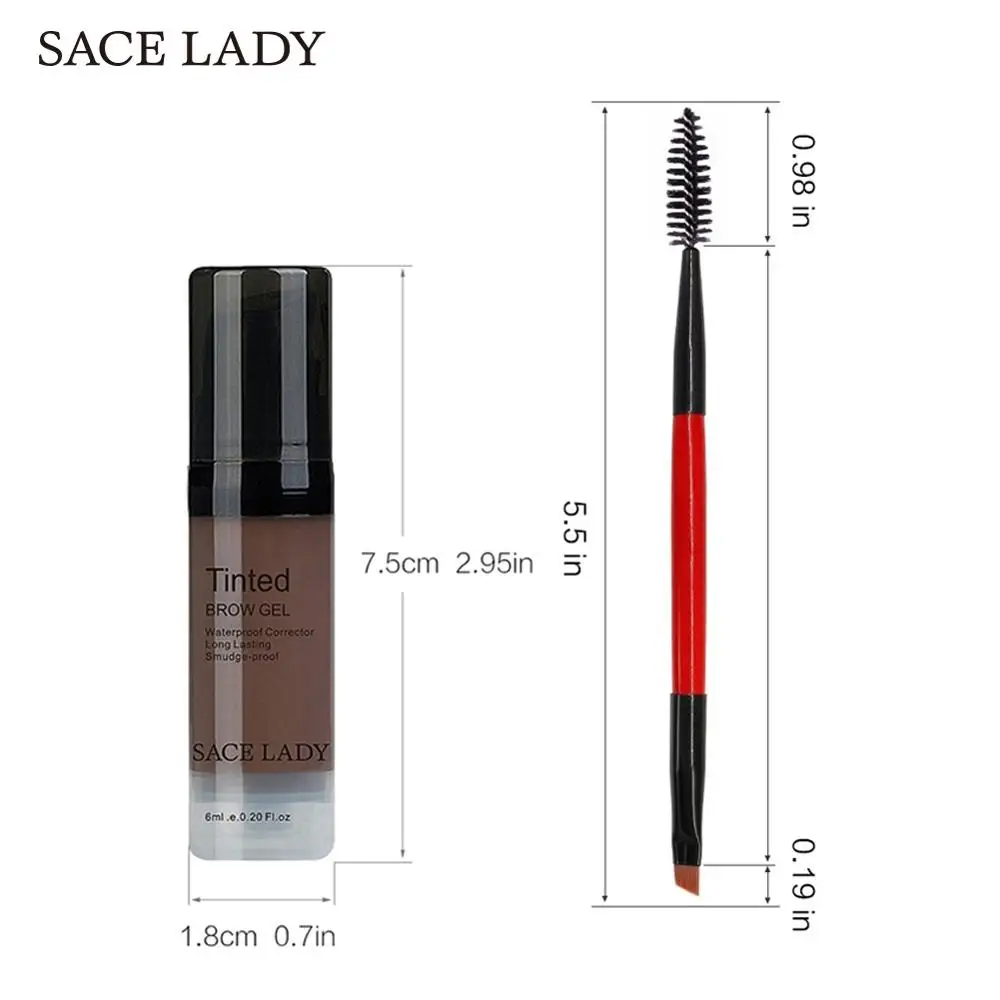 SACE LADY Eye Makeup Set Профессиональный Водонепроницаемый Хна Брови Гель Оттенок Кисть Макияж Кольцо Инструмент Draw Пигментная Пластинка Косметическая