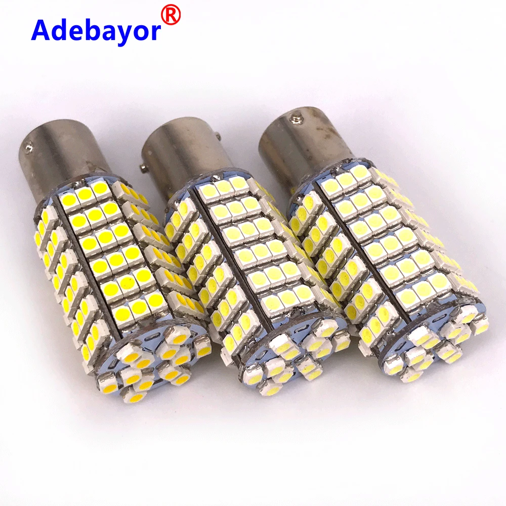 50 шт./лот 1156 BA15S p21w 120 SMD 3528 светодиодный задний фонарь стоп-сигнал светильник обратный сигнал поворота стояночный тормоз дневные ходовые огни Светодиодный лампы 12V белого цвета