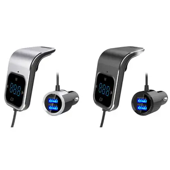 

Car LED Digital Display player BC39 Wireless In-Car Bluetooth Dual USB Charger