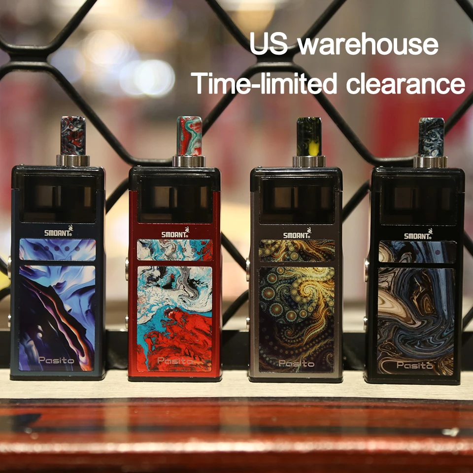 Оригинальный Smoant Pasito Pod Vape Kit инновационно восстановленная система испаритель с 3