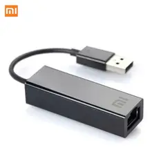 Xiaomi USB к Ethernet карты RJ45 кабель адаптера внешней 10/100 Мбит/с на mi коробка S 3C/3S 4 4C SE ноутбук Laptop персональный компьютер Usb2.0