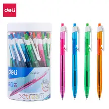 DELI шариковая ручка 50 шт/баррель мини наконечник цветная школьная шариковая ручка 0,7 мм EQ02836