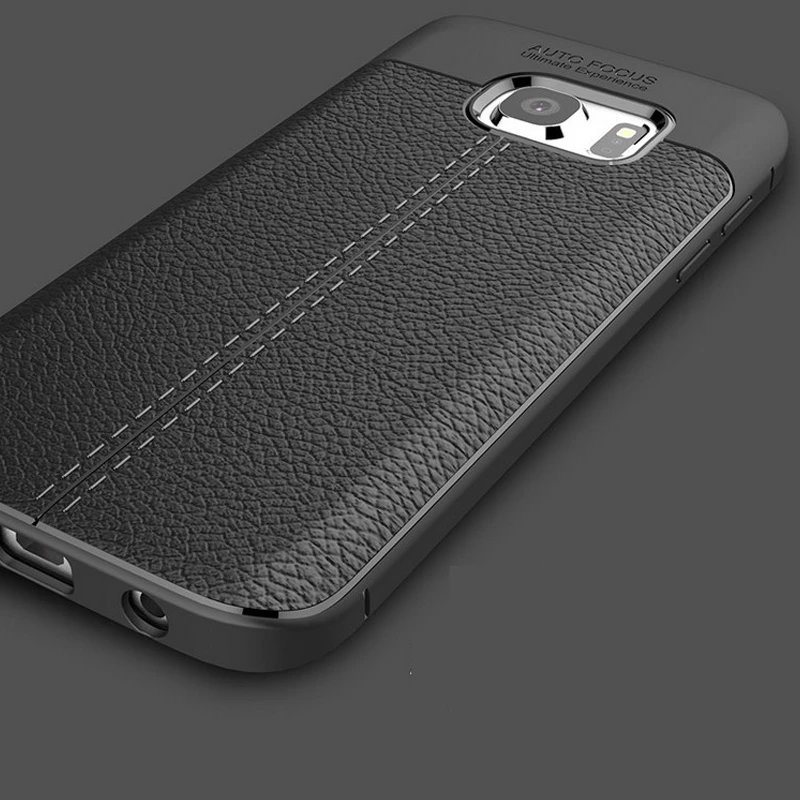 高級レザーパターンバックカバー Coque サムスンギャラクシーs6 S7エッジプラスs 6 7シリコーンシリコンtpuオリジナル電話ケース Case For Samsung Galaxy Case For Samsungphone Cases Aliexpress