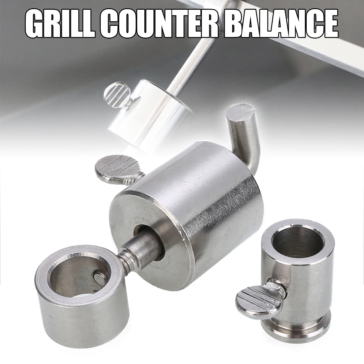 1 Set Mayitr Stainless Steel Grill Spit Counter Balance Weight Garden BBQ Tools Accessories