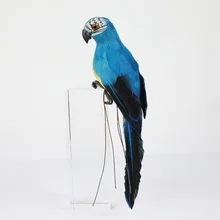 

2022new year 25/35cm Handmade Simulation Parrot Creative Feather Lawn Figurine Ornament Animal Bird Garden Bird Prop Decoration