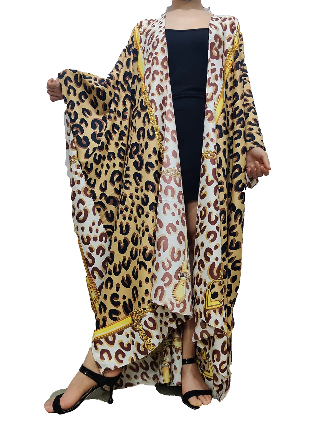 2021 New Eid Kaftan Abaya Dubai Turkey Muslim fashion Leopard Floral Silk Caftan Islam Clothing abayas For Women Ramadan women s plain bubble chiffon scarves high quality hijabs fashion muslim head wrap turban headband cloth shawl islam headscarf