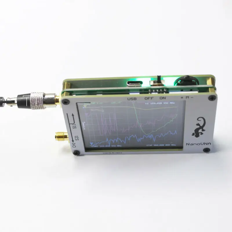 50 кГц-900 МГц вектор сетевой анализатор UHF HF VNA антенна VHF USB 5V 120mA Тип-C