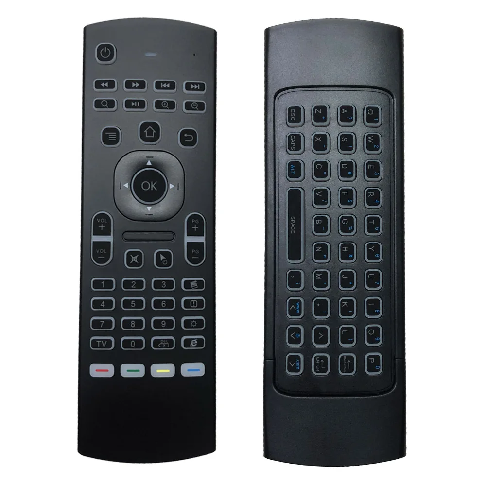 MX3 воздушная мышь с подсветкой 2 4G RF Беспроводная мини клавиатура IR Learning Smart Voice Remote