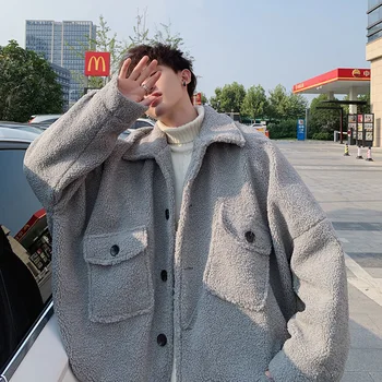 

2019 Winter New Korean Version Of The European And American Style Leisure Loose Thick Section Coat Large Size Plush