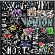 Diy Полная квадратная Алмазная вышивка с изображением исписанной мелом доски буквы алмазная живопись цветок алмаз dotz гобелен на заказ Алмазная мозаика