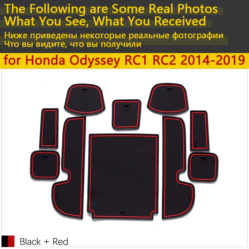 Противоскользящие резиновые чашки подушки Салонные подложки для Honda Odyssey RC1 RC2 JDM модель~ автомобильные аксессуары чехлы сидений автомобиля коврик для телефона