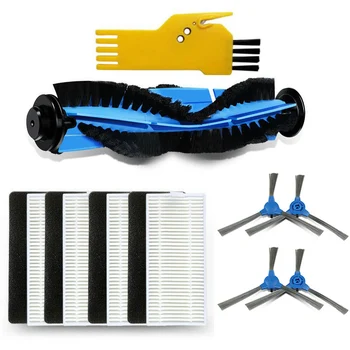 

4X Filters+4X Side Brushes+1X Roller Brush+1X Cleaning Brush For Eufy11S For RoboVac 30 For Eufy 11 MAX 15C