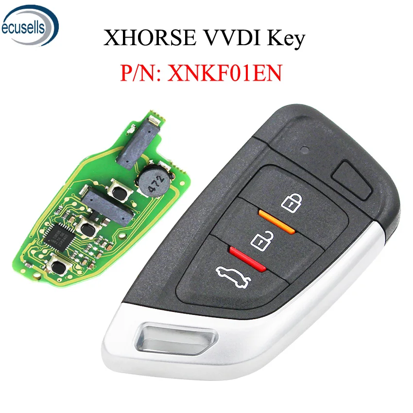 

XHORSE ( English Version ) Universal Smart Proximity Control Car Key - FOB for VVDI Key Tool, VVDI Mini Key Tool VVDI2 XNKF01EN