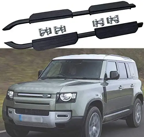 

Running Boards Side Steps Pedals Nerf Protector Bar fits for LR Defender 2020+ 110 4Door